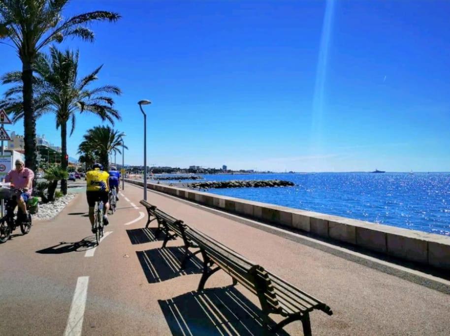 Cocon Marin 4 Studio Proche Mer Parking Wifi Cagnes-sur-Mer Eksteriør bilde